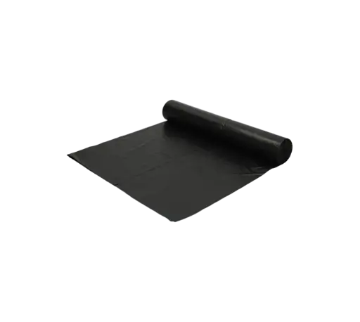 Afvalzak Gerecycled HDPE Zwart 70x110cm T25 120 Liter HY Per Doos 20 Rollen x 25 Stuks