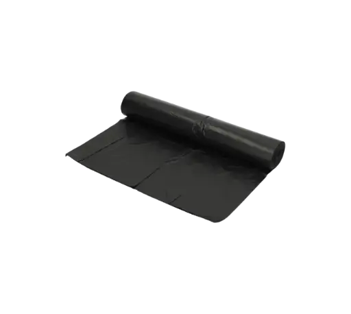Afvalzak Gerecycled HDPE Zwart 60x80cm T25 60 Liter HY Per Doos 20 Rollen x 25 Stuks