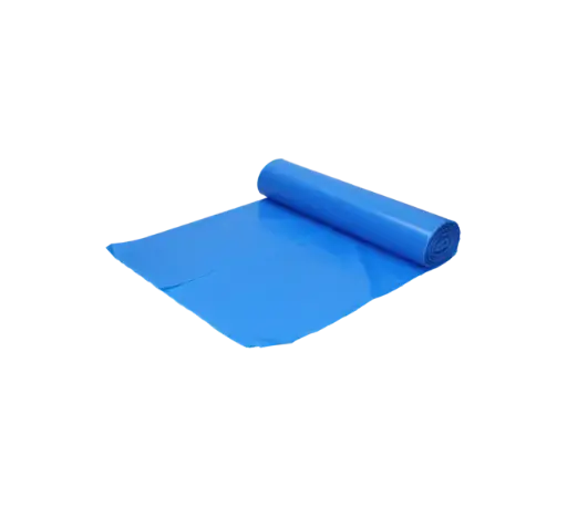 Afvalzak Gerecycled LDPE Blauw 70x110cm T100 120 Liter HY Per Doos 10 Rollen x 20 Stuks 
