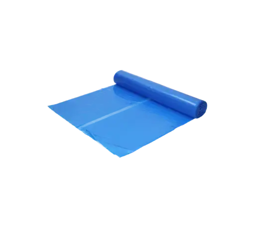 Afvalzak Gerecycled LDPE Blauw 80x110cm T60 130 Liter HY Per Doos 10 Rollen x 20 Stuks
