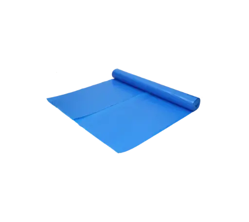 Afvalzak Gerecycled LDPE Blauw 90x110cm T80 140 Liter HY Per Doos 10 Rollen x 10 Stuks