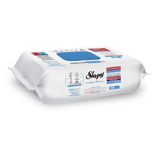 [SP150143] S. Vochtige Doekjes 100 Stuksx 12  Pakket  ( Blauw)