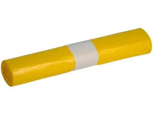 [BA150040] Afvalzakken PMD  60 liter 61x80+5cm MDPE geel rol 10 stuks